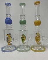 12 Inch Seahorse Perc Straight Water Pipe